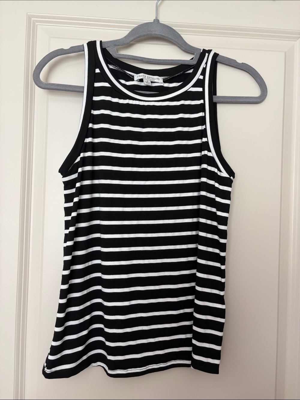 Black & White Striped Tank Top